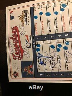 Mike Trout Arkansas Travelers AA Texas League Official Game Used Lineup Card 1/1