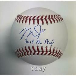 Mike Trout Autographed Rawlings Official Major League Baseball with 2019 AL MVP