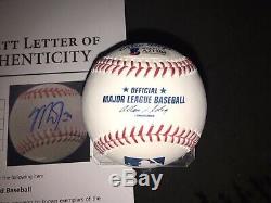 Mike Trout Signed Official Major League Baseball Los Angeles Angels Star Beckett