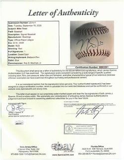 Mike Trout signed Rawlings Official Major League Baseball #27- JSA LOA #BB65501
