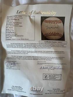 Muhammad Ali Autographed Official Major League AL Bobby Brown Baseball JSA CERT