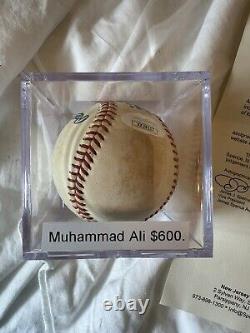 Muhammad Ali Autographed Official Major League AL Bobby Brown Baseball JSA CERT