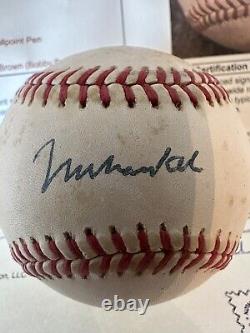 Muhammad Ali Autographed Official Major League AL Bobby Brown Baseball JSA CERT