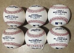 NEW 1/2 DOZEN (6) Rawlings Official MLB Baseballs Manfred ROMLB TISSUE WRAPPED