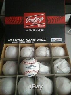 NEW Official Rawlings Major League Baseballs boxed dozen / 12 ROMLB Manfred
