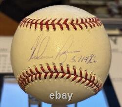 NOLAN RYAN Autographed Official Major League Baseball withReggie Jackson COA