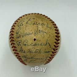 Nice 1939 Brooklyn Dodgers Team Signed Official National League Baseball JSA COA