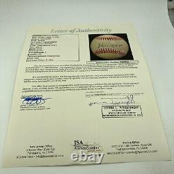 Nice Hank Aaron Signed Official National League Baseball JSA COA