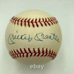 Nice Mickey Mantle Signed Autographed Official American League Baseball JSA COA