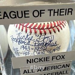 Nickie Fox Single Signed Official National League Baseballleague Of Their Own