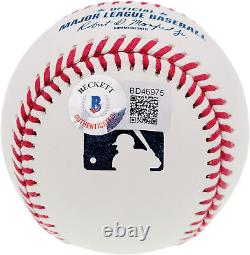 Nolan Ryan Autographed Official Mlb Baseball Texas Rangers Beckett Bas 201270