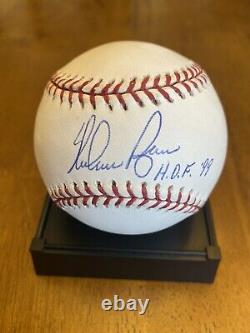 Nolan Ryan HOF 99 Signed Autographed Official American League Baseball Rangers