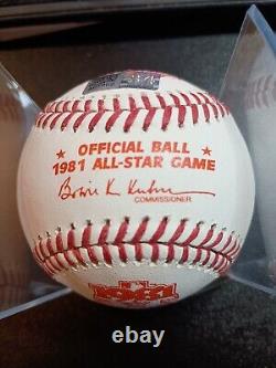 Nolan Ryan Signed 1981 Official Major League All Star Game Baseball Hologram COA