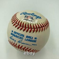 Nolan Ryan Signed Official American League Baseball PSA DNA COA