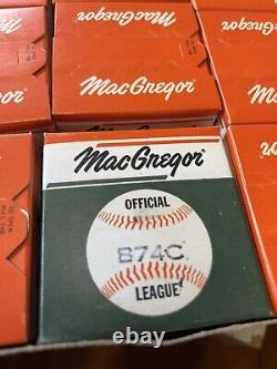 ORIGINAL Case New Old Stock MacGregor B74C Official Babe Ruth League Baseballs