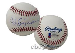 O. J. Simpson Autographed Official Major League Baseball Beckett