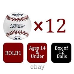 Official League Baseballs Competition Grade ROLB1 Youth/14U Game/Pr