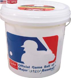 Official League Recreational Use Practice Baseballs Youth 8U OLB3 Bucket 24 pcs