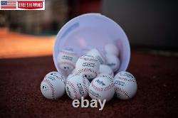 Official League Recreational Use Practice Baseballs Youth 8U OLB3 Bucket 24 pcs