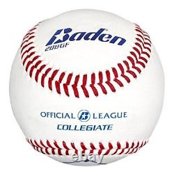 Official Leather Baseballs 2BBG (Dozen) Official League Collegiate Flat Seam