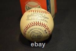 Official national league president ford frick spalding baseball in box