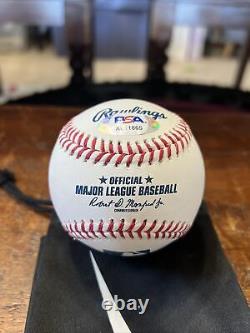Ozzie Albies Signed Official Major League Baseball Psa Dna Coa Atlanta Braves