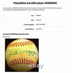PSA DNA Joe DiMaggio Autographed Signed AUTO Official League Baseball DBB 520