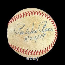 Pee Wee Reese'84 autographed baseball official national league dodgers