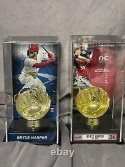 Phillies Bryce Harper Signed Official Major League Baseball plus two Cases