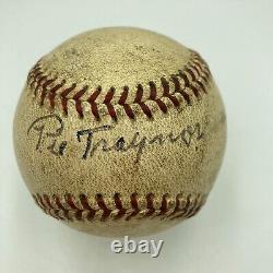 Pie Traynor Single Signed Official National League Baseball JSA COA