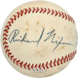 President Richard Nixon Autographed Official American League Baseball PSA 6.5