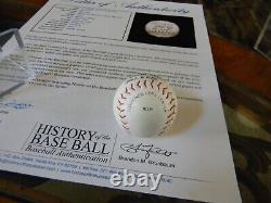 RARE Rawlings Official National League'Mini Baseball William D White Pres. LOA