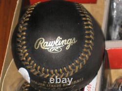 RONALD ACUNA JR. Autographed Black Rawlings Official Major League Baseball JSA