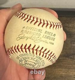 Rare 1960s Joe Cronin Reach Official American League Baseball with Box