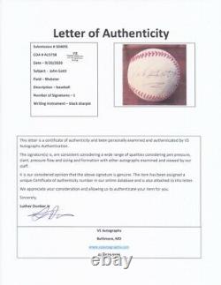 Rare Gambino Mob Boss JOHN GOTTI Signed Official League Baseball Authenticated