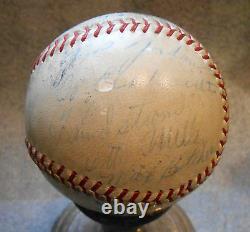 Rare old autographed Official major league baseball team signed NY Dodgers 1936