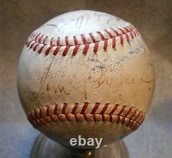 Rare old autographed Official major league baseball team signed NY Dodgers 1936