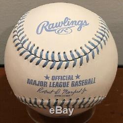 Rawlings Fathers Day Major League Baseball Blue Ribbon Logo Official ROMLB