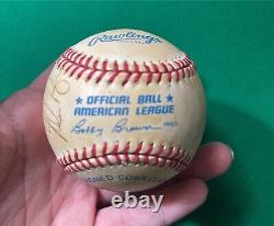 Rawlings Official Ball American League Signed Baseball Signature See Description