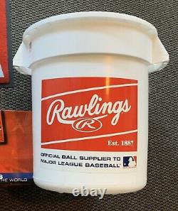 Rawlings Official League XL Bucket With Handles Holds 100+ Baseballs, 18 x 16