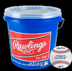 Rawlings R12U Official League Baseballs With Bucket (2 DZ)