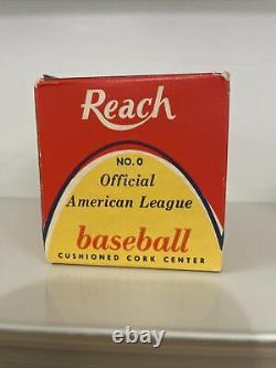 Reach 1960s No 0 Joe Cronin Sealed Pull Tab Official American League Baseball
