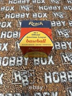 Reach Official American League 1960's Cronin Baseball Zipper Sealed New In Box