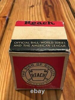 Reach Official American League Baseball with Box 1951 William Harridge Pres