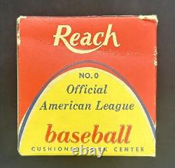 Reach Official American League Harridge Baseball Sealed In Zipper Box! 1952-1959