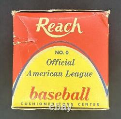 Reach Official American League Harridge Baseball Sealed In Zipper Box! 1952-1959