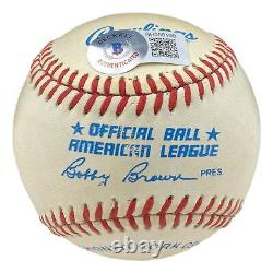 Rickey Henderson A's Signed Official American League Baseball BAS BH080109