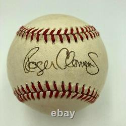 Roger Clemens 1986 Rookie Signed Official American League Baseball JSA COA