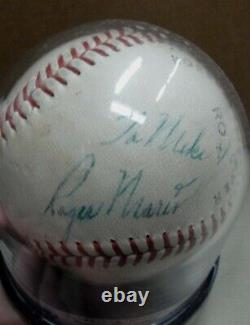 Roger Maris Hand Signed Auto Baseball Rawlings Official League Ball Beckett BGS