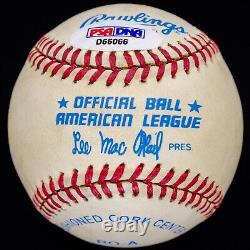 Roger Maris Single Signed Official American League Baseball PSA/DNA Graded 8